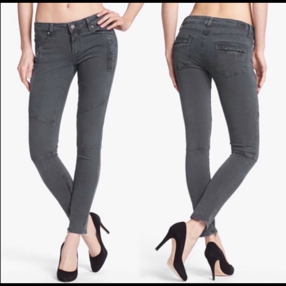 Paige Gray Moto Skinny Pants